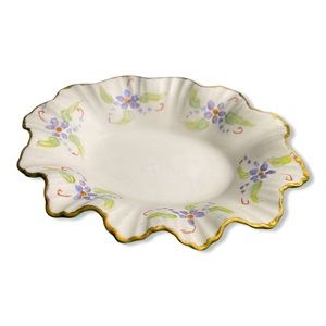 1960s hand painted trinket dish